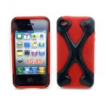 Wholesale iPhone 4 4S X Case (Black-Red)